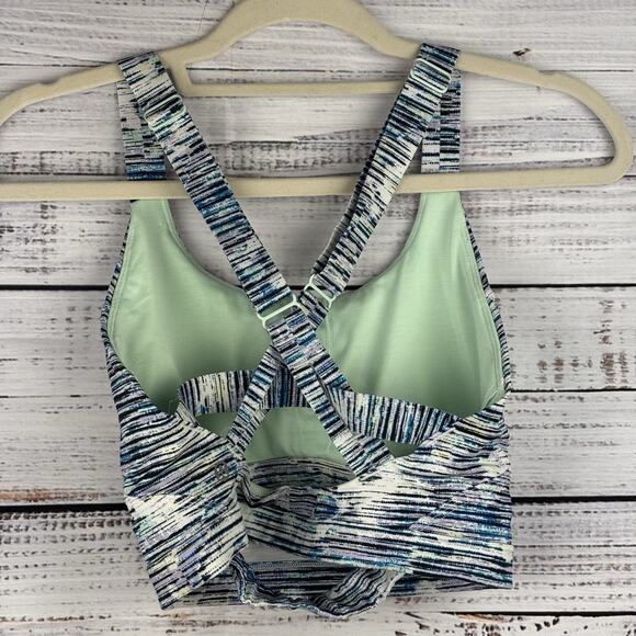 Lululemon Pure Practice Bra Blurry Belle Multi / Sea Mist Luxtreme Yoga Size 6 - Picture 5 of 10
